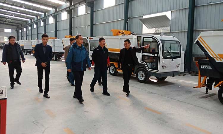 歡迎長清區城管局領導到百易環保參觀考察指導工作