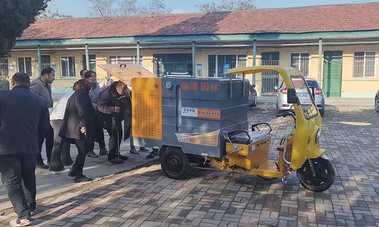 園林多功能高壓沖洗車交車培訓(xùn) 園林高壓沖洗車交車培訓(xùn)