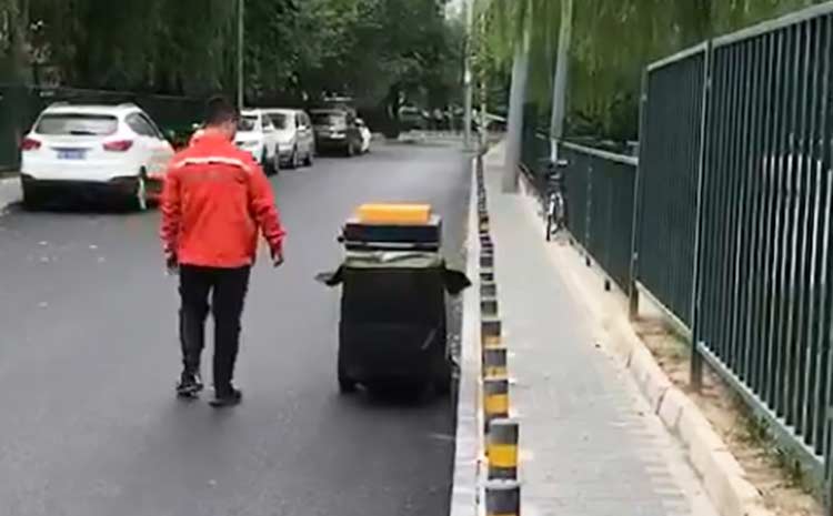 手推式樹葉收集器-自走模式 樹葉收集器