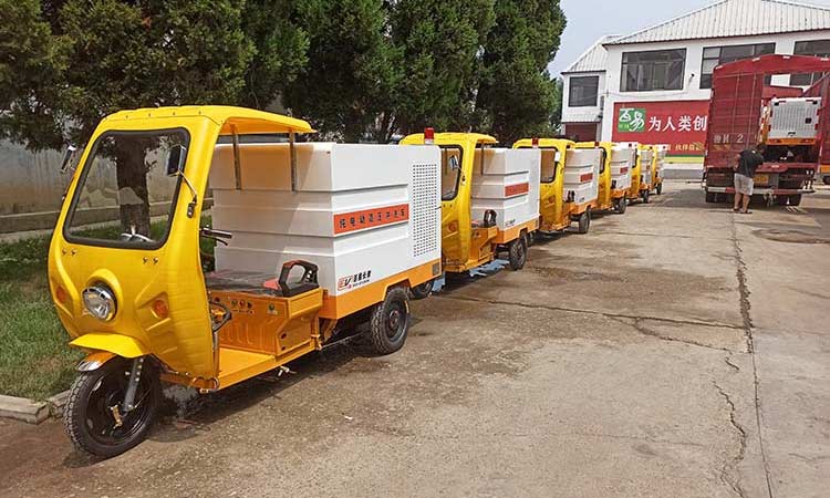 三輪多功能高壓清洗車準備發貨 小型高壓清洗車