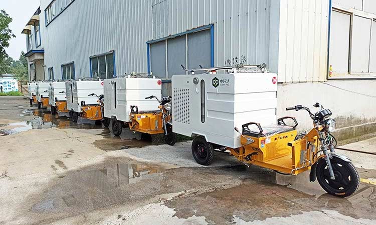 高壓清洗車(chē)準(zhǔn)備發(fā)貨 環(huán)衛(wèi)小型高壓清洗車(chē)