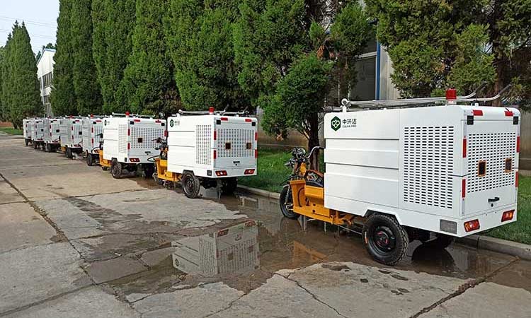 高壓清洗車(chē)功能測(cè)試完畢 小型環(huán)衛(wèi)高壓清洗車(chē)