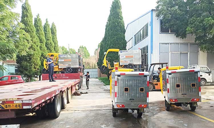 小型高壓清洗車發(fā)貨現(xiàn)場(chǎng) 電動(dòng)高壓清洗車