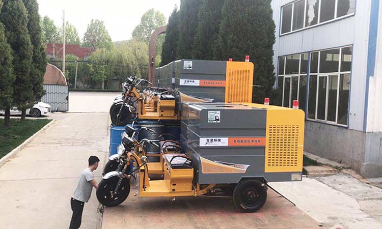 新能源高壓清洗車裝車發貨 攻牙清洗車