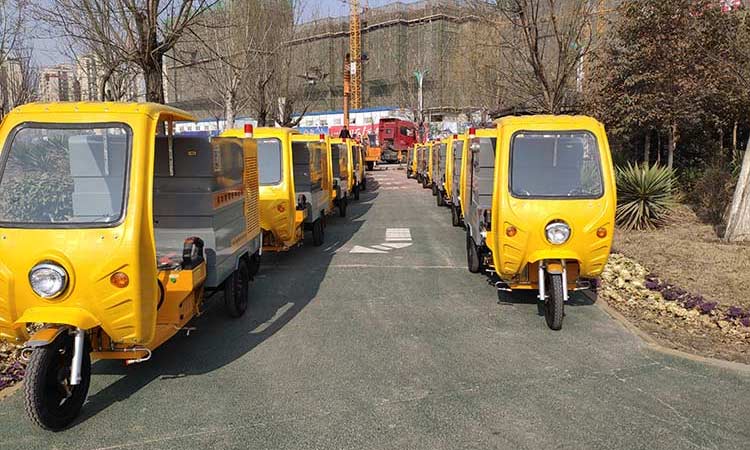 小型三輪高壓清洗車送達(dá)客戶制定地點 小型高壓清洗車