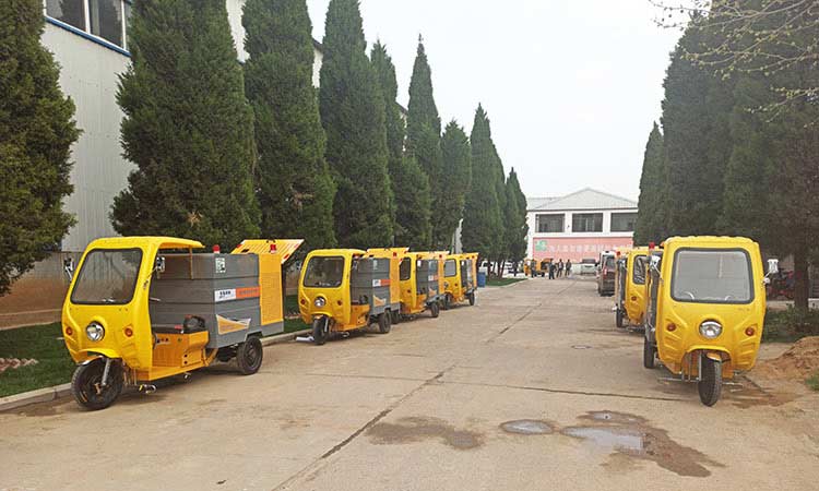 小區物業購置三輪高壓清洗車訂單發貨