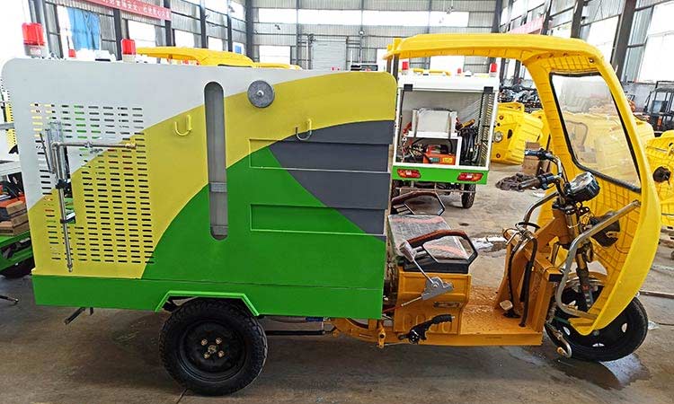 三輪高溫高壓清洗車外觀 人行道電動三輪高溫高壓清洗車