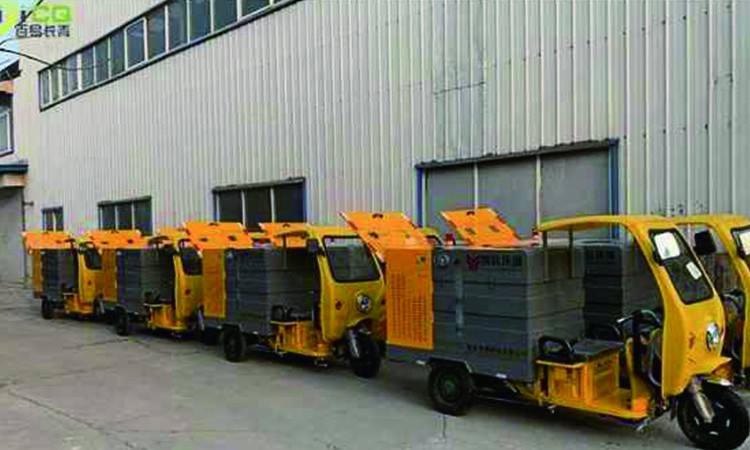 百易環保小型高壓清洗車物業小區工廠道路清洗機