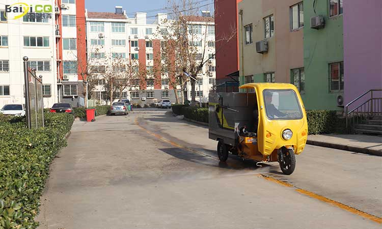 小區小型高壓地面清洗車 路面高壓清洗車
