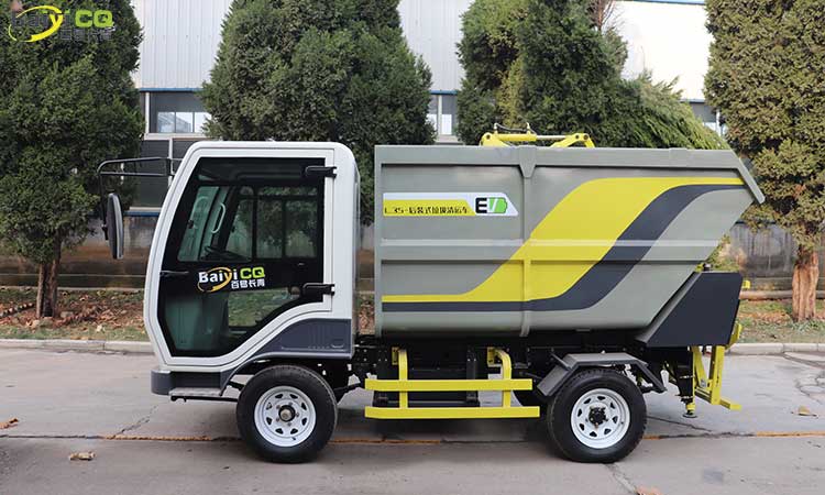 掛桶式垃圾清運車小區(qū)，景區(qū)，鄉(xiāng)鎮(zhèn)垃圾桶清潔清理方便快捷