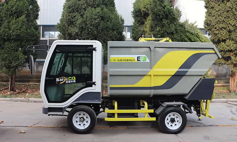 純電動后裝式垃圾轉(zhuǎn)運車-解決物業(yè)小區(qū)垃圾轉(zhuǎn)運、清理問題