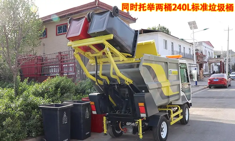 節(jié)假日期間，使用后裝式垃圾清運車解決物業(yè)商業(yè)街道及商業(yè)街道垃圾清運問題