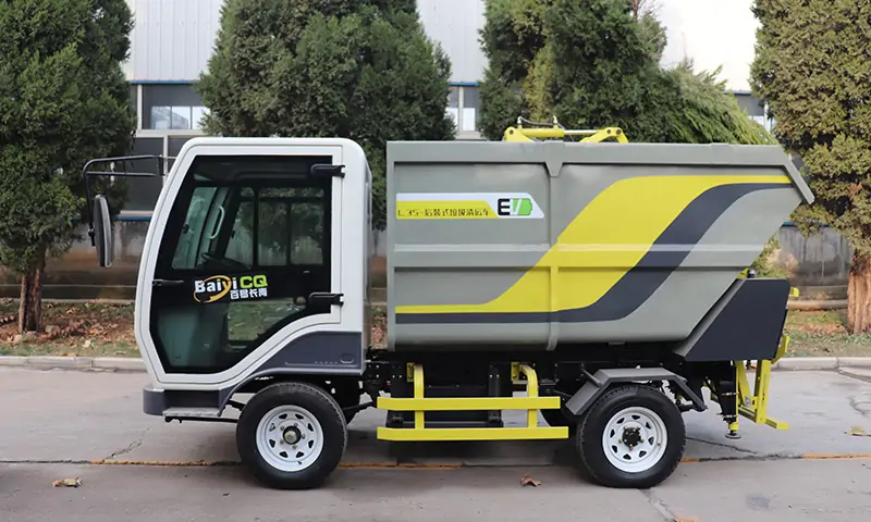 純電動，低噪音，零排放！3.5立方后裝式垃圾清運車物業(yè)小區(qū)垃圾轉(zhuǎn)運難題解決者！