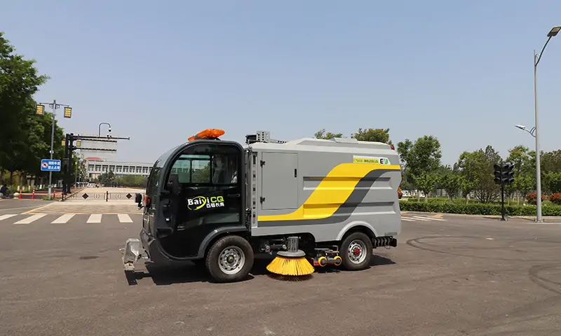 機場,景區,水泥廠,工廠,學校道路清潔解決方案來啦!純電動洗掃車,衛生一車全解決!