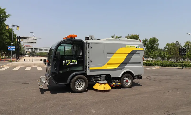 純電動洗掃車BY-CS60助力景區衛生建設